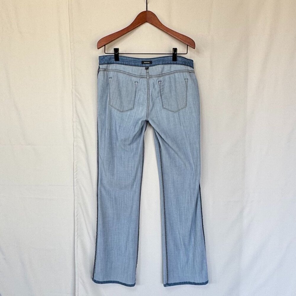 Vintage Y2K Bebe Angeline Blue Denim Low Rise Flare Leg Bootcut Jeans Size 31 - Picture 9 of 16